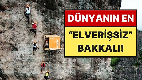 Dağcılar Susamasın Diye Uçuruma Bakkal Açtılar: Erzaklar Halatla Taşınıyor