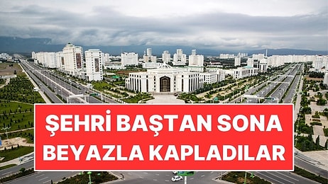 Şehri Baştan Sona Beyaz Mermerle Kapladılar