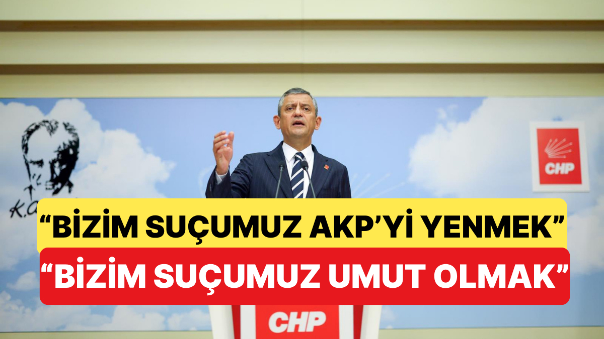 Özgür Özel, Basın Toplantısında Açıklamalar Yaptı: "Bizim Suçumuz AKP'yi Yenmek"