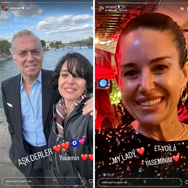 Cem Uzan, who has been living out of the public eye for a long time, has once again made headlines with a romantic post he made just hours ago.