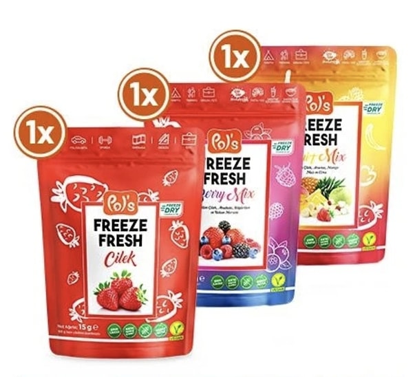 POL'S Freeze Fresh Meyvelerde  %45 indirime ek 150 TL kupon fırsatı!