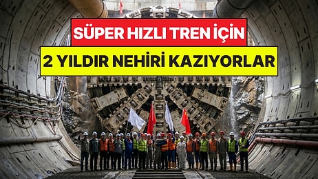 23 Ay Boyunca Nehrin Altını Kazdılar: Suyun Altından Süper Hızlı Tren Geçecek