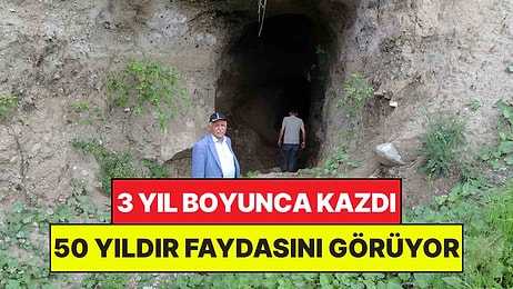 Bahçesini Sulamak İçin Kendi Elleriyle Su Tüneli Kazdı: 50 Yıldır Faydasını Görüyor