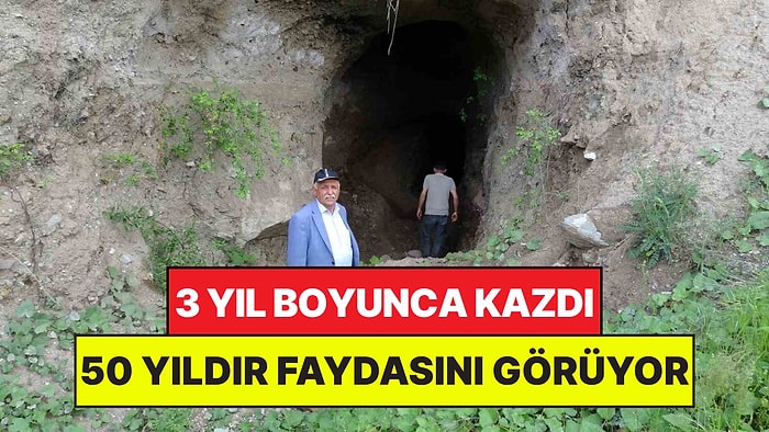 Bahçesini Sulamak İçin Kendi Elleriyle Su Tüneli Kazdı: 50 Yıldır Faydasını Görüyor
