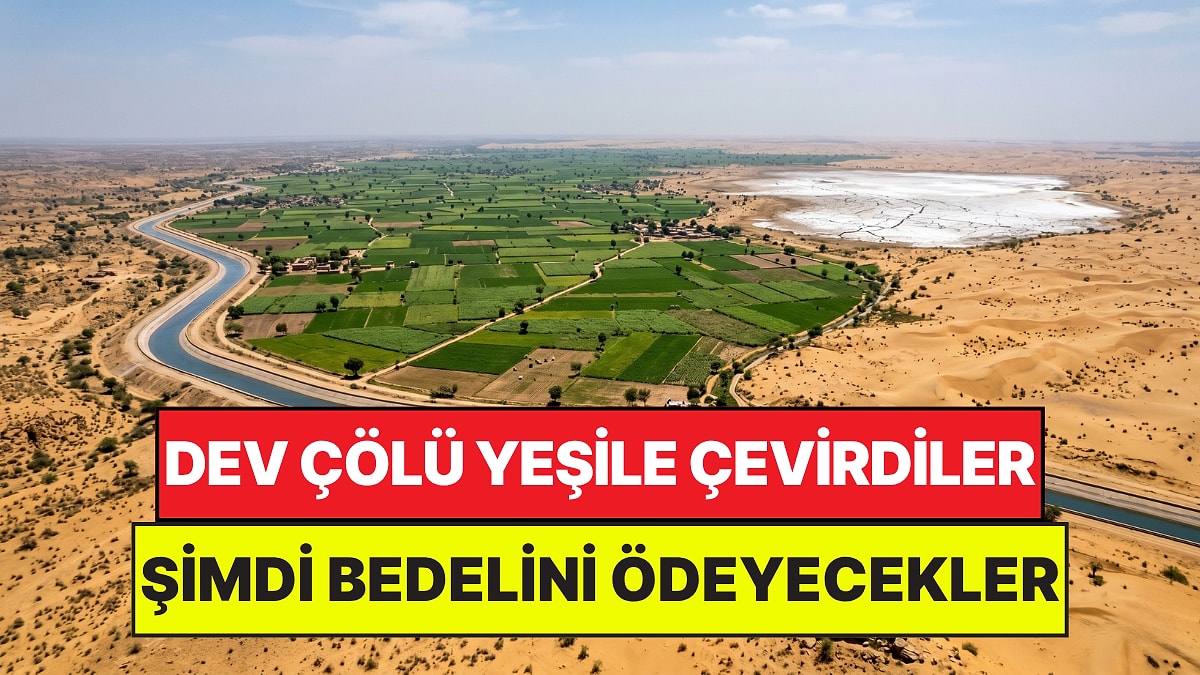 Koca Çölü Verimli Tarım Arazisine Dönüştürdüler: Şimdi Bedelini Ödeyecekler