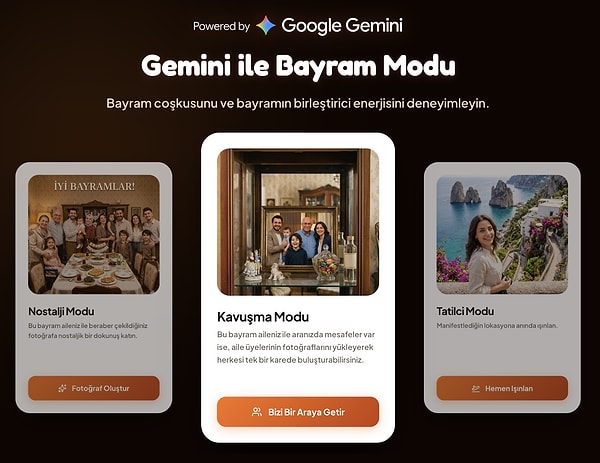 Dilediğiniz modu seçin, tıklayın!