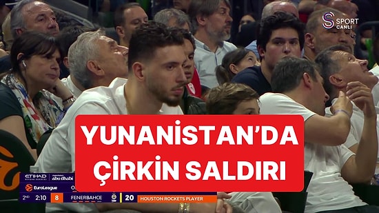 Olympiakos-Fenerbahçe Maçını Salonda Takip Eden Alperen Şengün'e Tribünlerden Taciz Vardı
