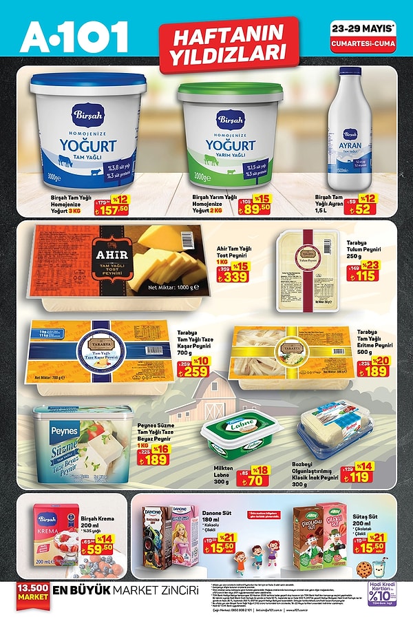 Birşah Tam Yağlı Homojenize Yoğurt 3 Kg 157,50 TL