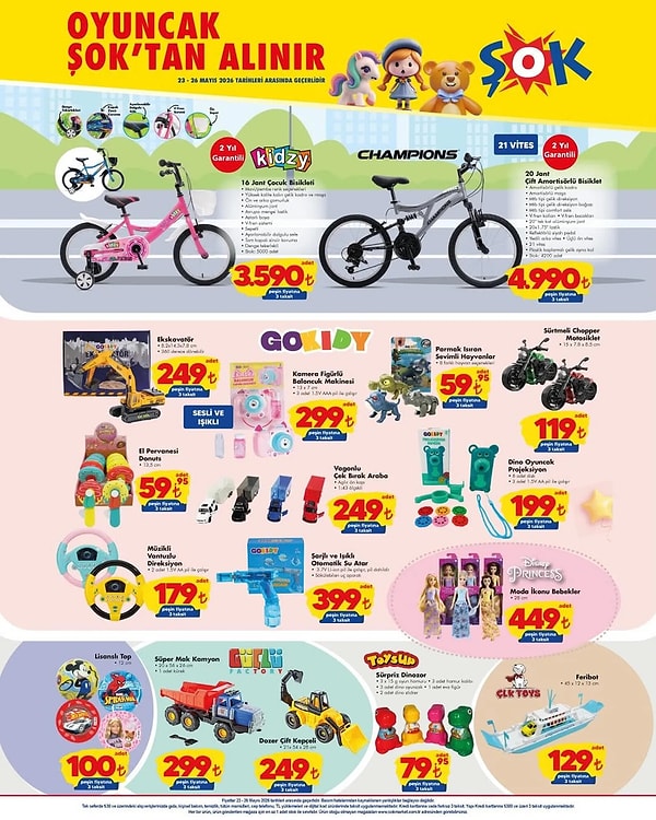 Kidzy 16 Jant Çocuk Bisikleti 3.590 TL