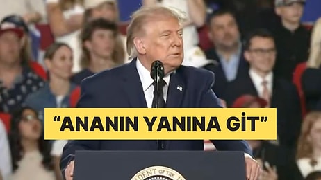 Trump New York Mitinginde Protestocuyu Azarladı: "Ananın Yanına Git"