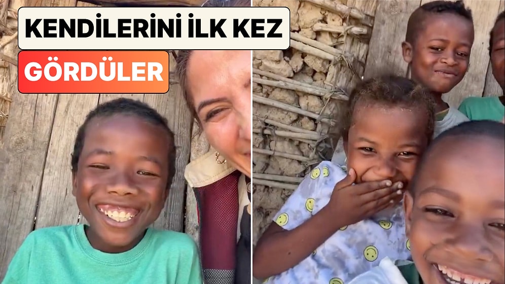 Hayatlarında Hiç Ayna Görmemiş Çocukların Kamera Ekranıyla Tanışma Anları Hem Gülümsetti Hem Hüzünlendirdi