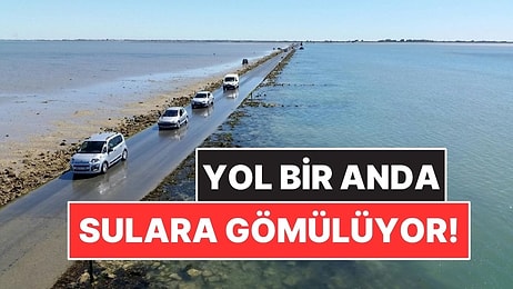 Günde İki Kez Okyanusa Batan Yoldan Arabayla Geçiyorlar!