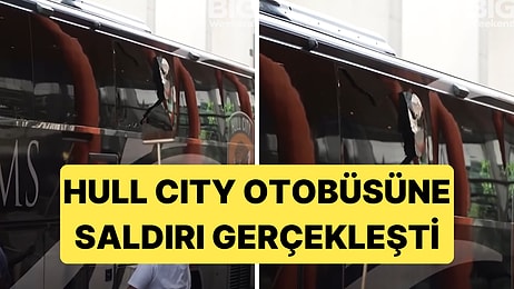 Hull City - Middlesbrough Maçı Öncesi Hull City Otobüsüne Saldırı Gerçekleşti