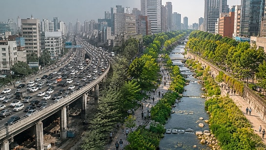 From Highway to Oasis: How Seoul Replaced 170,000 Cars a Day With a Eco-Friendly River