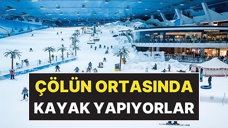 Çölün Ortasına Kayak Merkezi Kurdular: İçeride Sıcaklık Sıfırın Altına Düşüyor