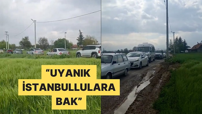 Trafiğe Takılmak İstemeyen İstanbullu Tatilciler Köylerde Trafiğe Neden Oldu