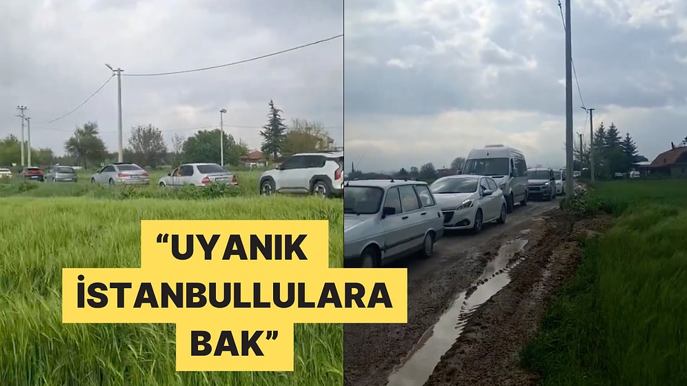 Trafiğe Takılmak İstemeyen İstanbullu Tatilciler Köylerde Trafiğe Neden Oldu