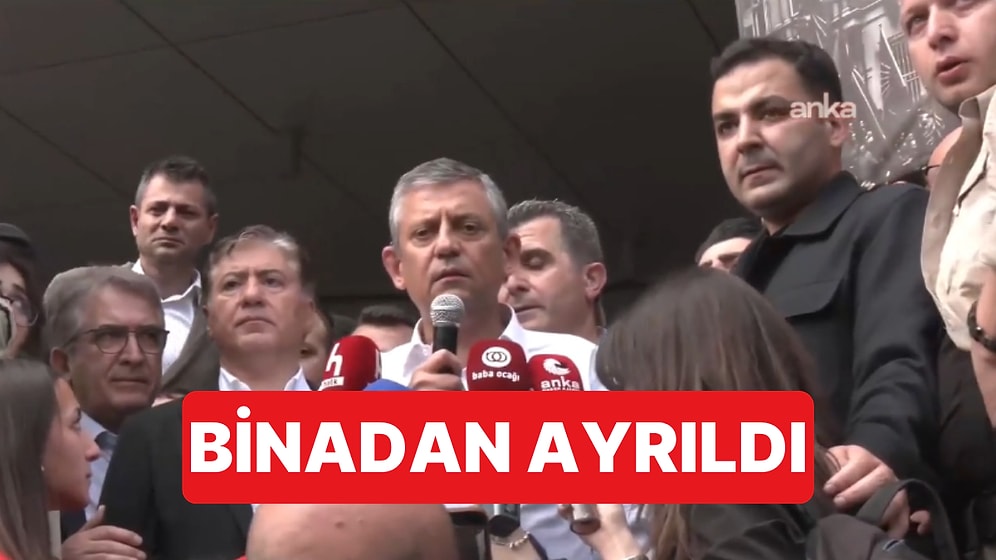 Polis Müdahalesi Sonrası Özgür Özel Binadan Ayrılıyor
