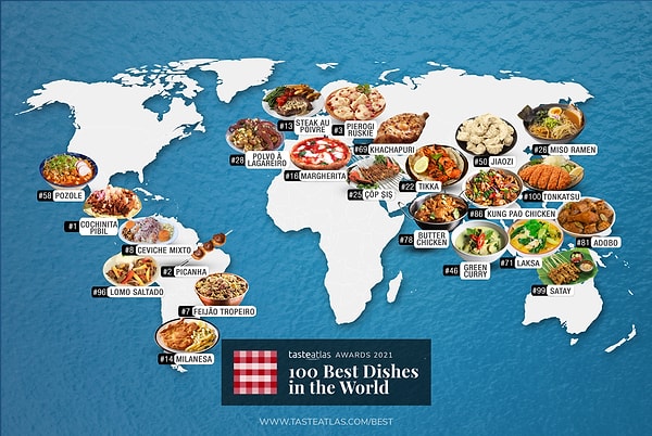 TasteAtlas, 'Dünyanın En İyi 100 Vejeteryan Yemeği' listesini güncelledi.