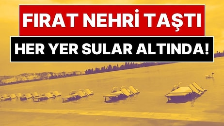 Baraj Kapakları Açıldı, Fırat Nehri Taştı: Park ve İş Yerlerini Su Bastı, Vatandaşlara Uyarı Yapıldı