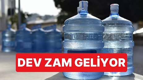 Akaryakıta Gelen Zam Suya da Yansıdı: Damacana Suya Gelen Zamla 1 Bardak Su 7 TL Oldu