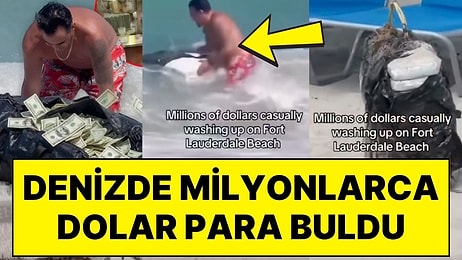 Bulduğu Serveti Polise Verdi! Sahilde Yürürken Denizde Yüzen Milyonlarca Dolar Para Buldu
