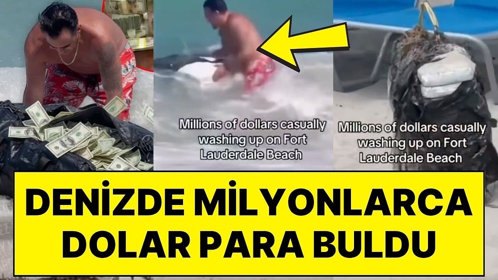 Bulduğu Serveti Polise Verdi! Sahilde Yürürken Denizde Yüzen Milyonlarca Dolar Para Buldu