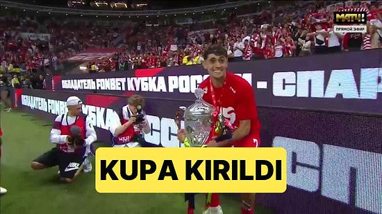 Rusya Kupası'nı Kazanan Spartak Moskova'da Solari Sevinirken Kupayı Kırdı