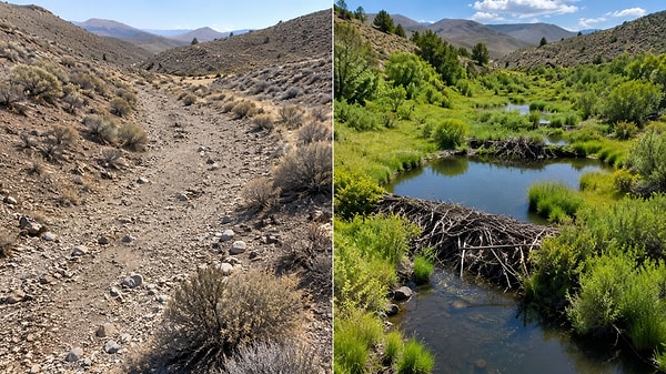Yet today, the same location evokes a slice of paradise in the middle of the desert, with its deep water pools, lush green pastures, and dense willow trees.