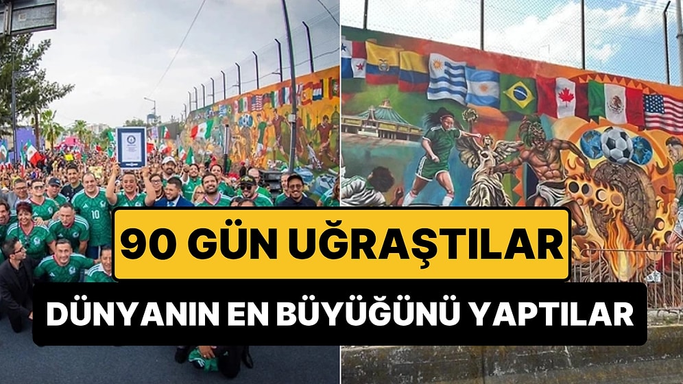 Dünyanın En Büyük Duvar Resmini Çizip Guinness Rekoru Kırdılar