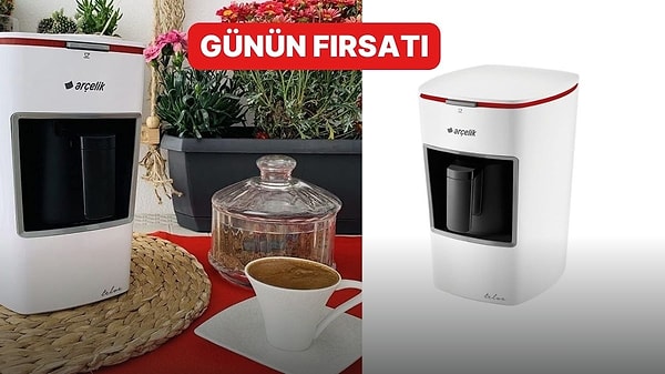 Bol Köpüklü Türk Kahvesi Keyfi Sunan Arçelik Telve Kahve Makinesi İndirimde!