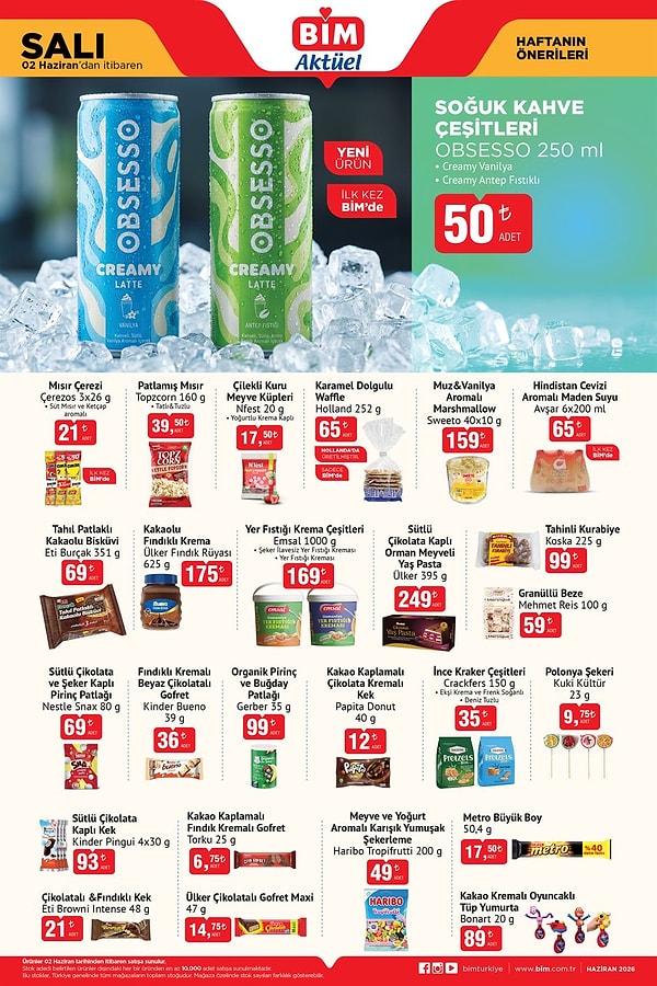 Obsesso Soğuk Kahve Çeşitleri 250 ml 50 TL
