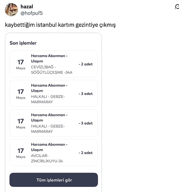 Üşenmemiş de...
