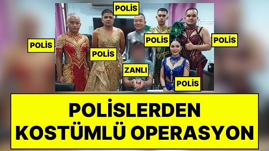 Operasyon Sonrası Karakolda İlginç Fotoğraf: Polis, Zehir Tacirini Kadın Dansçı Kılığına Girerek Yakaladı