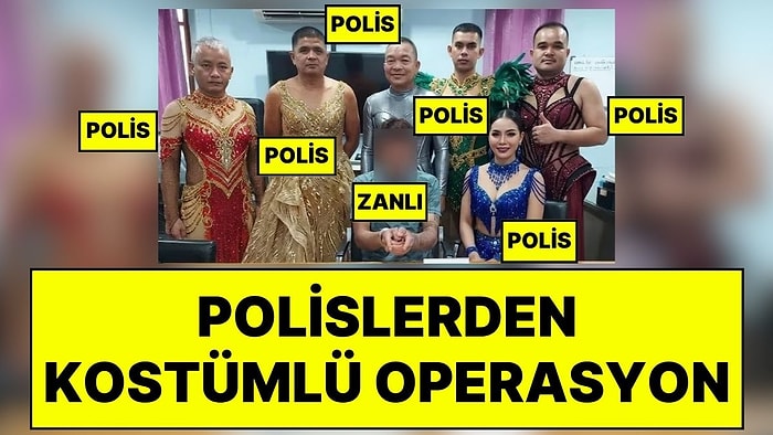 Operasyon Sonrası Karakolda İlginç Fotoğraf: Polis, Zehir Tacirini Kadın Dansçı Kılığına Girerek Yakaladı