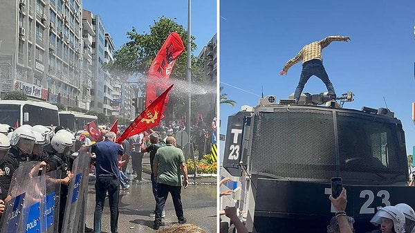 Özgür Özel'in İzmir'de yaptığı miting öncesinde sokaklar karıştı.