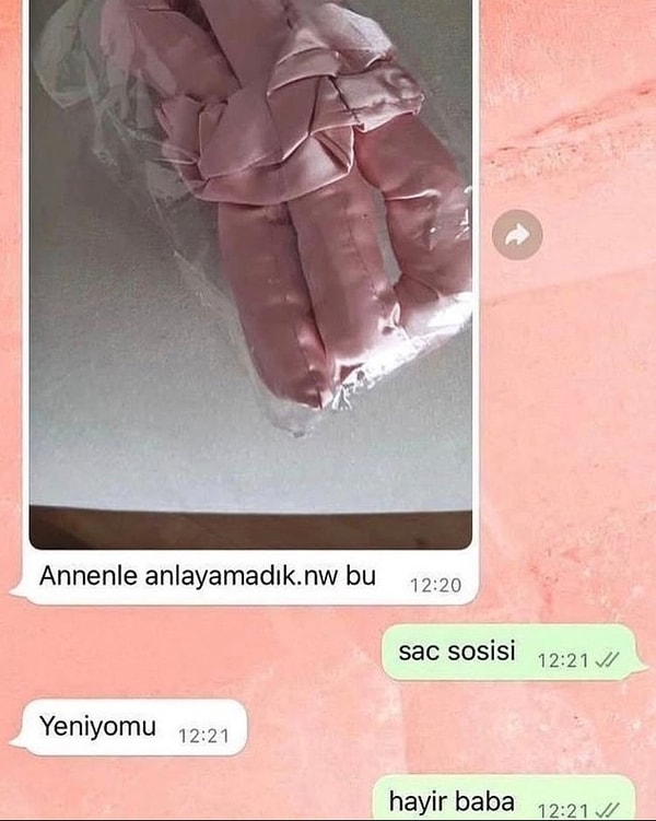 Saç sosisi?