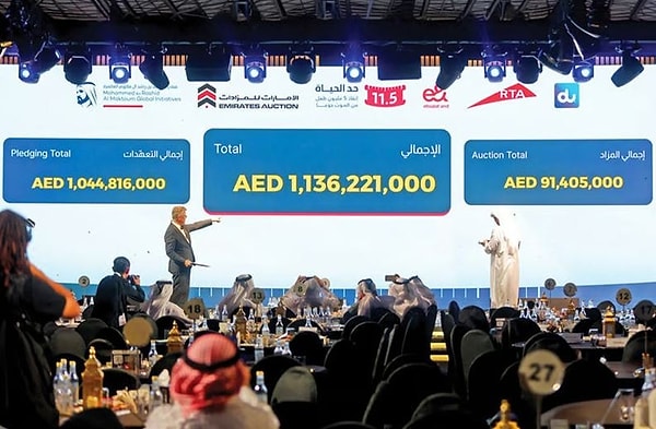 Lüksün ve gösterişin başkenti olarak bilinen Dubai, bu kez eşine az rastlanır bir açık artırmaya ev sahipliği yaptı.