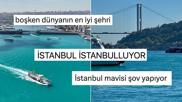 Turkuaz Renge Bürünen İstanbul Boğazı Görenleri Kendine Hayran Bıraktı