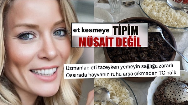 Bayramda 'Et Doğrama' Etkinliklerinden Goygoy Çıkaranlar