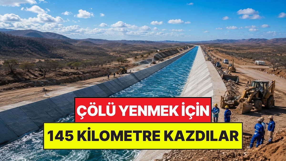 Koca Çölü Yenmek İçin 145 Kilometrelik Yapay Nehir İnşa Ettiler: Milyonların Su Verecek