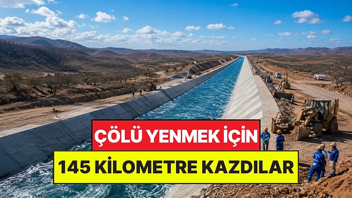 Koca Çölü Yenmek İçin 145 Kilometrelik Yapay Nehir İnşa Ettiler: Milyonlara Su Verecek