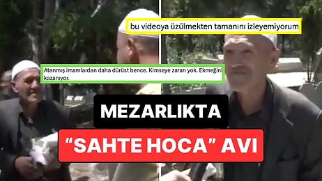 Zorla Dua Okuttular! Mezarlıkta Yapılan "Sahte Hoca" Denetimi Gündem Oldu