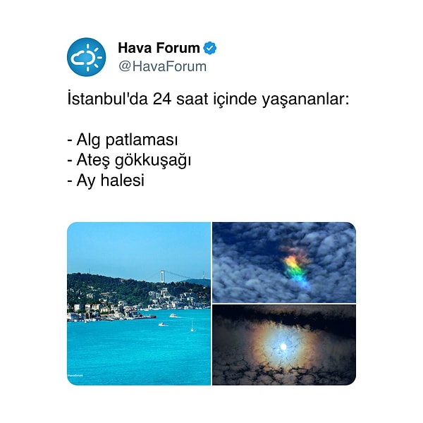 İstanbul'da Kurban Bayramı'nın ilk günü yaşanan doğa olayları görenleri hayrete düşürdü. Yaşanan görsel şölen şehrin doğa güzelliğini bir kez daha gün yüzüne çıkardı.