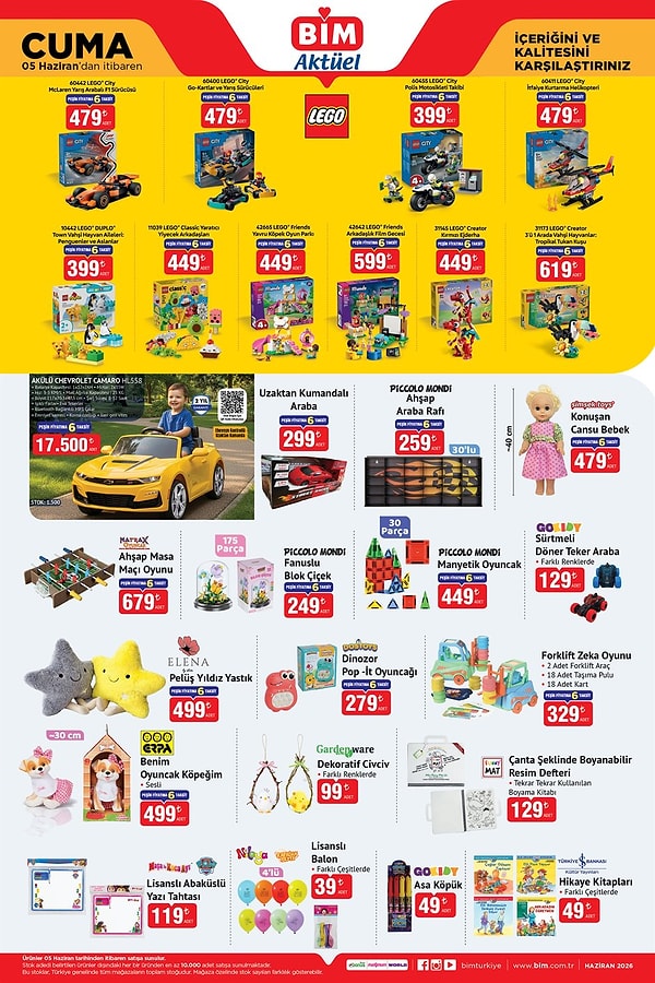 Akülü Chevrolet Camaro ve LEGO Setleri
