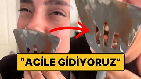 Pasta Yerken Dilini Kaşığa Sıkıştıran Kullanıcı Acillik Oldu