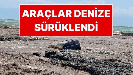 Türkiye’nin Üç Bölgesi Birden Sele Teslim Oldu: Araçlar Denize Sürüklendi!
