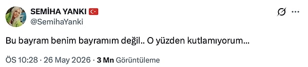 Semiha Yankı recently made headlines with her social media post during the Feast of Sacrifice.