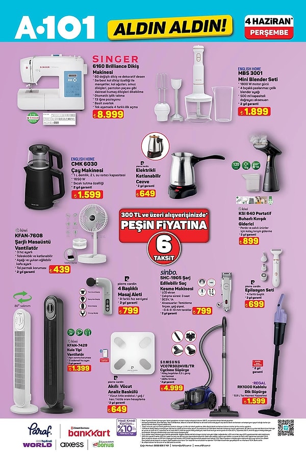 Singer Brilliance Dikiş Makinesi 8.999 TL