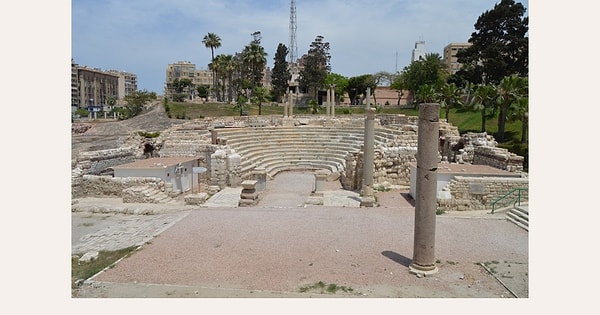 5. Kom El-Dikka kalıntıları.